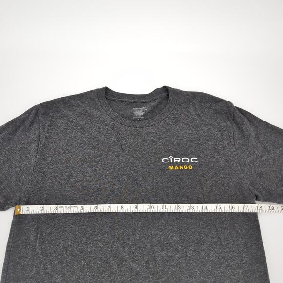 Ciroc Mango Dark Distressed Gray/Grey Crewneck Men's T-shirt/Tee - Size M - GUC - Picture 8 of 9